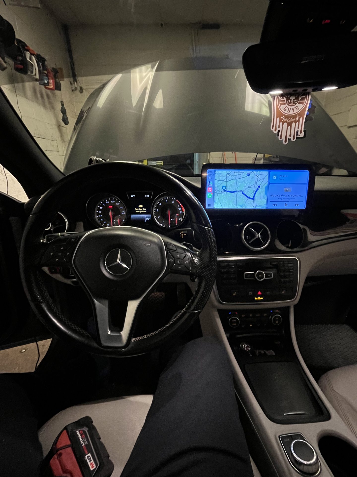 Mercedes CLA — CarPlay integration, factory look